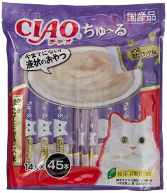 Figaro(フィガロ) CIAOちゅ~る かつお ほたてミックス味 14g×45本 猫用おやつ