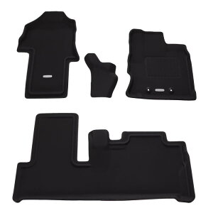 フロアマット 立体タイプ 1台分セット タント/タントカスタム/タントファンクロス LA650S / LA660S シフォン LA650F / LA660F R4(2022)/10〜R6(2024)/9 NEWラバータイプ ブラック ED-6522