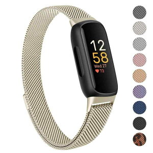 Fitbit Inspire3 �����o���h �����x���g �t�B�b�g�r�b�g �C���X�p�C�A3 �݊��i �X�e�����X ���b�V�� �}�O�l�b�g�� ���ߋ� ���������\ �j�����p �ʋC�� ���΍� �X�}�[�g�E�H�b�`�A�N�Z�T���[ �E