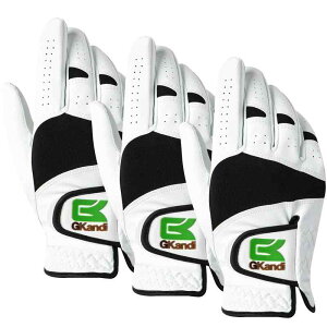 ゴルフグローブ メンズ 3枚セット 天然羊革とマイクロファイバーレザーの組み合わせ 柔らかめ 伸縮性 通気性 耐摩耗性 滑りにくいグリップ 両手 雨 汗に強い 全天候モデル ゴルフウェア GK-