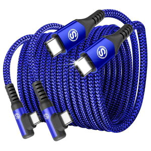 �^�C�vc �P�[�u�� L��2�{�Z�b�gSweguard USB C-C �P�[�u��PD QC3.0�Ή�60W�}���[�diPhone 16 15 �[�d ���[�Ԃ� �[�d��A�C�t�H��16 15/��phone15 16 pro Max, MacBook Pro/Air