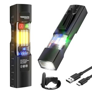 �~�j���C�g 10way ���y�� 75g ���P�x 680���[����1000 �A���~���� USB-C�[�d�� ���]�ԃ��C�g �����d�� ���^ �c�ʕ\���@�\�t��SOS�_�ŋ@�\ �h��IPX4 �h�� �U�� �_�� �L�����v ��� �ً}�p