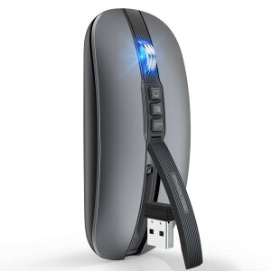 Bluetooth マウス ワイヤレスマウス 無線 マウス 静音 充電式 薄型 小型 6ボタン2.4Gz 光学式 高精度 省エネルギー 800/1200/1600/2400DPI デスク戻るボタン 静音ボタン windows mac Chrome An