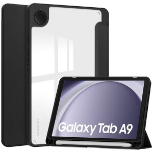 Galaxy Tab A9 2023�K�p�P�[�X�J�o�[ �蒠�^ ���^ SM-X110/X115/X117 8.7�C���`�^�u���b�g�p����PU ���U�[�P�[�X �O�܂� �}�O�l�b�g�J�� Samsung Galaxy Tab A9�^�u���b�g�Ή��ی�P�[�X �X�^��