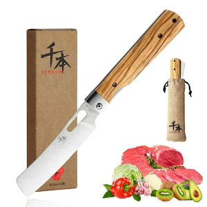 440 Forged Stainless Steel Folding Chef Knife Pee Utility Knife Fruit Knife Colorful Wood Handle Camping Barbecue Outdoor Poc