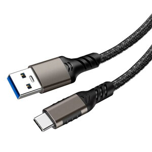 USB Type C �P�[�u�� USB-A to USB-C 10Gbps �����f�[�^�]�� 60W �}���[�d Android Auto�Ή� �X�}�[�g�t�H���A�^�u���b�g�A�Q�[���@�A�O�t��D �e�@��Ή� ���ϋv�i�C���� (�f���o�͔�Ή�)