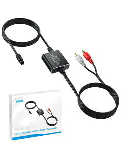 ���f�W�^��-�A�i���O �����ϊ� 192 kHz Toslink/SPDIF to ���t�@�C�o�[1.0m  -1.1m�P�[�u���t�� DAC�R���o�[�^�[ �I�[�f�B�I�R���o�[�^�[/�A�_�v�^�[ ���������`�b�v���� USB�d���P�[�u��