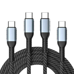 2�{�Z�b�gUSB-C  USB-C �P�[�u�� Type-c �P�[�u�� PD�Ή� 100W�}���[�d E-Mark�`�b�v���� iPhone15/Mac Book/iPad/Galaxy/Xperia/PS5/Switch���^�C�vc�@��Ή��r�f�I�o��