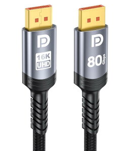DisplayPort�P�[�u�� 2.1 80Gbps 16K 60Hz 8K 240Hz 4K 540Hz 360Hz 240Hz ���𑜓x �����`�� HDR HD 2.3 DSC FreeSync G-Sync �Ή� RTX 5090 4090 �O���t�B�b�N�X