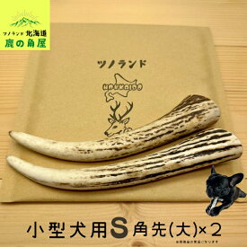 【小型犬用 角先(大) 2本セット】鹿の角 犬のおもちゃ 犬用 おもちゃ 噛んでも 壊れない 手作り 硬い 丈夫 人気 頑丈 超大型犬もOK 鹿角 天然 無添加 蝦夷鹿 ペット ペット用品 犬 ドッグガム 角ガム クセになる おやつ ご褒美 硬いおもちゃ 歯磨き ガジガジくん