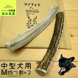【中型犬用 四つ割 2本セット】鹿の角 犬のおもちゃ 犬用 おもちゃ 噛んでも 壊れない 手作り 硬い 丈夫 人気 頑丈 超大型犬もOK 鹿角 天然 無添加 蝦夷鹿 ペット ペット用品 犬 ドッグガム 角ガム クセになる おやつ ご褒美 硬いおもちゃ 歯磨き ガジガジくん