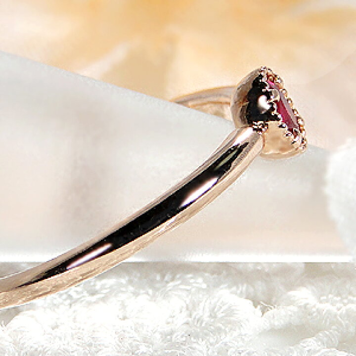楽天市場】【送料無料】K18PG【0.22ct】ルビー リング代引手数料無料 
