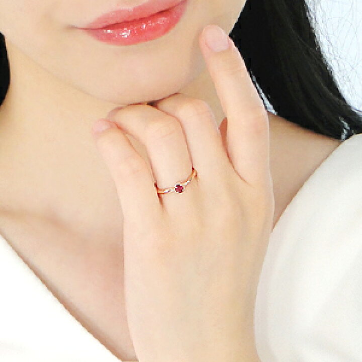 楽天市場】【送料無料】K18PG【0.22ct】ルビー リング代引手数料無料 