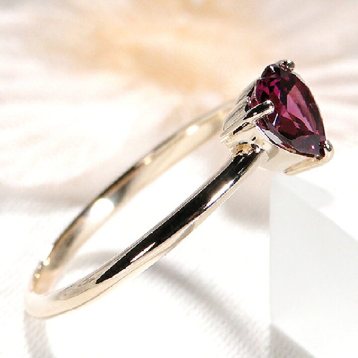 楽天市場】【送料無料】K10YG ハートシェイプ ロードライトガーネット  