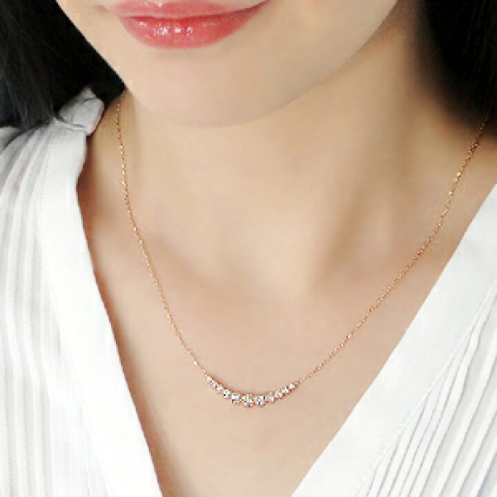楽天市場】【即日発送対応可】K18PG【0.5ct】H-I,SIクラス ライン 