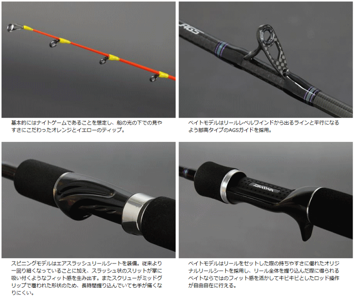 楽天市場】ダイワ ソルティスト AGS スクイッド SQ72XULS-SMT