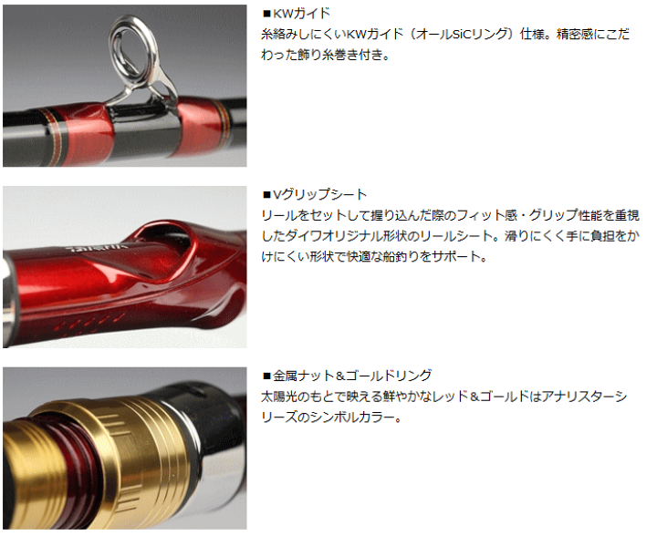 楽天市場】船竿 ダイワ アナリスター 加太食わせ 240 daiwa 釣具