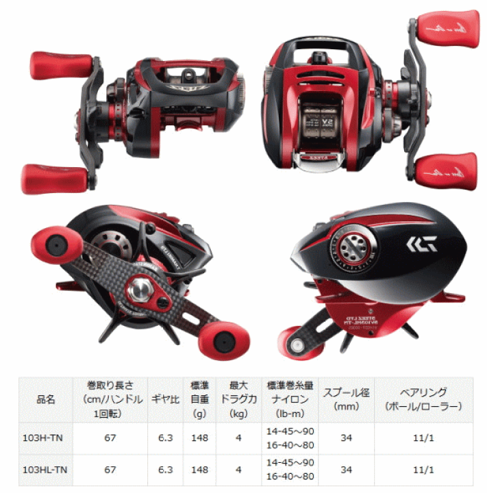 楽天市場】ダイワ スティーズ リミテッド SV 103HL-TN (左ハンドル 