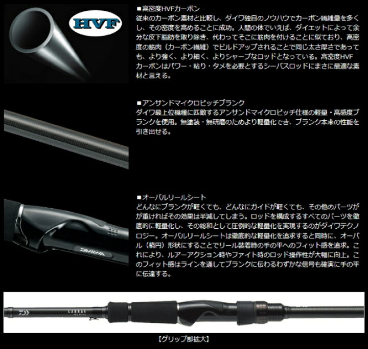 楽天市場】シーバスロッド ダイワ ラブラックス AGS 86LL-S daiwa 釣具 