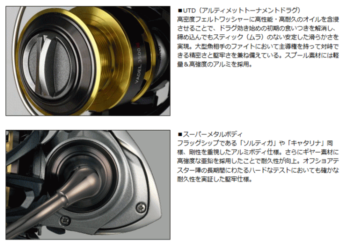 楽天市場】ダイワ 15バデル 4000H (VADEL ヴァデル) / リール