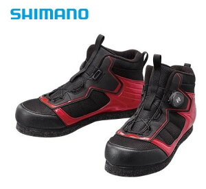 シマノ カットラバーピンフェルトフィットシューズ LT FS-041Q レッド 26.5cm shimano 釣具