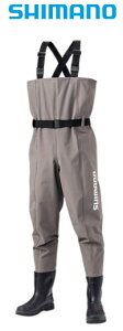 シマノ ハイパーウェーダー (チェストハイ・カットフェルトソール) FF-052T スモークグレー Sサイズ shimano 釣具