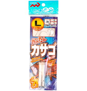 マルシン漁具 かんたんカサゴセット ハリス3号 Lサイズ 【メール便発送】