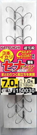 カツイチ セナ 3本錨 針6.5号 ハリス0.8号 11組入 / 鮎掛け針 【釣具】 【メール便発送】