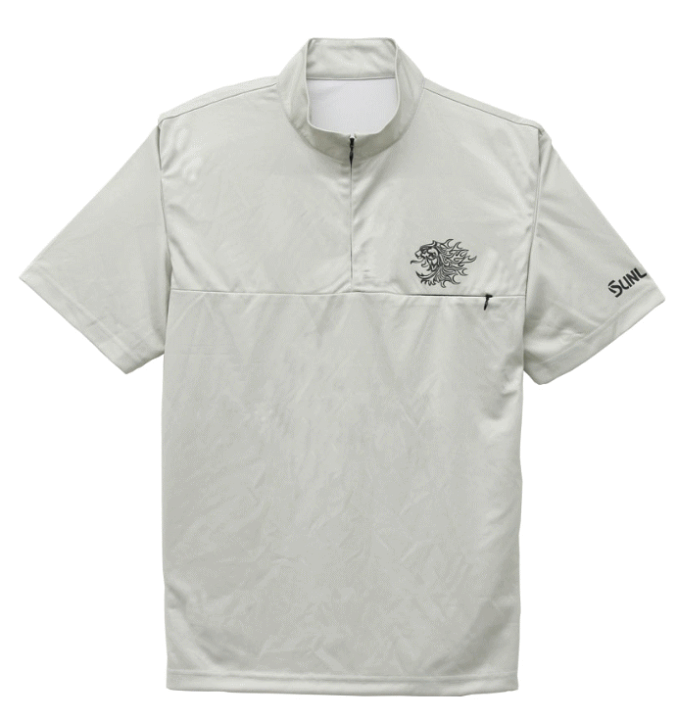 3LサイズSUNLINE サンライン獅子ジップシャツ半袖 SUW-04216CW 獅子ジップシャツ (半袖) SUW-04216CW | ウェアー