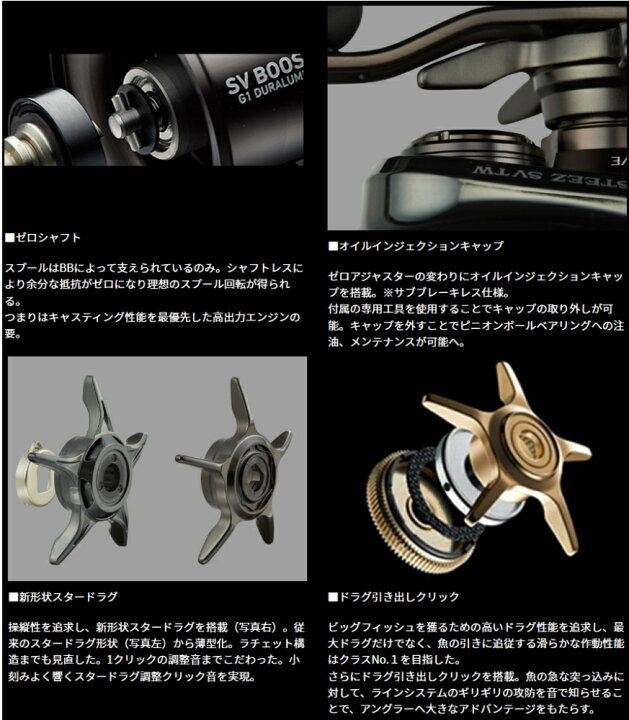 楽天市場】ダイワ 24 スティーズ SV TW 100H(右ハンドル) / ベイト 