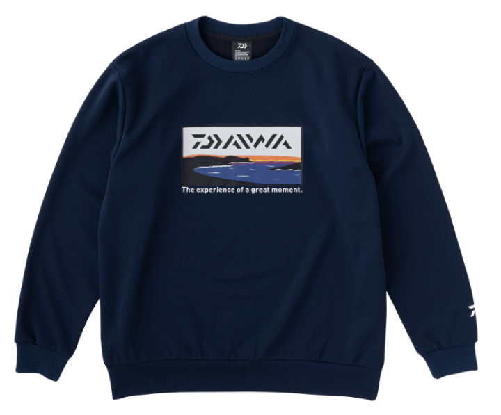 ダイワ DE-8723 タフスウェットプルオーバー ブラック Lの釣具