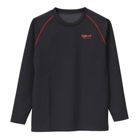 サンライン TERAX HOT(R)クルーネックアンダーシャツ SUW-04209 レッド 3Lサイズ