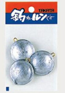 タカタ パックオモリ 円盤型 (P入り) 10号 / シンカー 錘 おもり (メール便発送可)