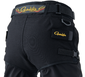 がまかつ CORDURA(R) ヒップガード (ローバックタイプ) GM-3727 ブラック Lサイズ / 磯釣り ウェア