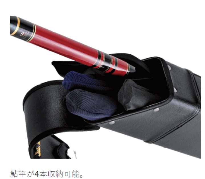 楽天市場】がまかつ 鮎ロッドケース ブラック (Gamakatsu) (4本入) GC