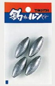 タカタ パックオモリ ナツメ型 （P入り） 15号 / シンカー 錘 おもり (メール便発送可)