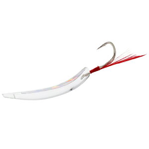 ハヤブサ ショアトローリング フラッシュ弓角2本入 #7シラスクリア / 仕掛 【メール便発送】