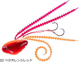 シーフロアコントロール ライダー 130g #02 ベタオレンジレッド｜ドテラゲーム タイラバ 鯛ラバ 釣具 【メール便発送】