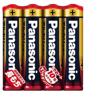 パナソニック アルカリ 乾電池 単4 (4本入) LR03XJ/4SE / 釣具 【メール便発送】