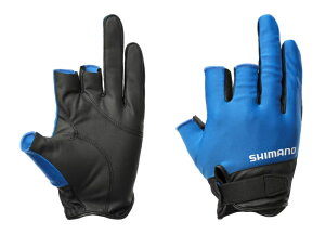 シマノ 01 ベーシック グローブ 3 GL-008Y ブルー Mサイズ / shimano 釣具 【メール便発送】