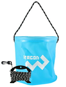 マルシン漁具 水汲みバケツ丸EVA ブルー 21cm