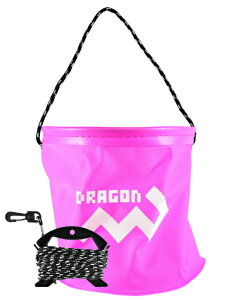 マルシン漁具 水汲みバケツ丸EVA ピンク 18cm