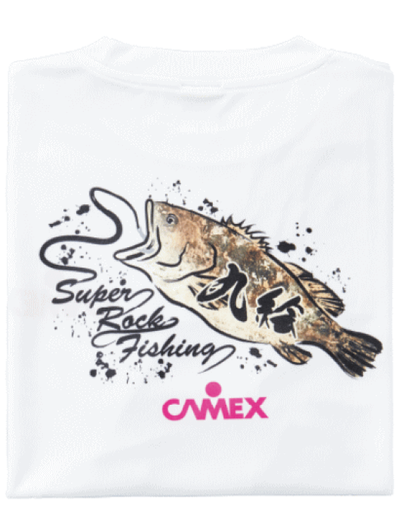 楽天市場】釣武者 CAMEX THE 九絵 Tシャツ ホワイト XLサイズ