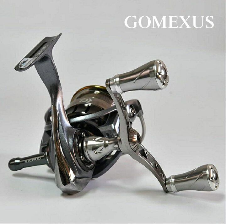 楽天市場 送料無料 Gomexus ウィング型 アルミ削り出し ダブルハンドル ダイワ用 アルミハンドルノブ シルバー 2個付き リール リールパーツ リール カスタム フィッシング ゴメクサス 98mm 釣りボウズ