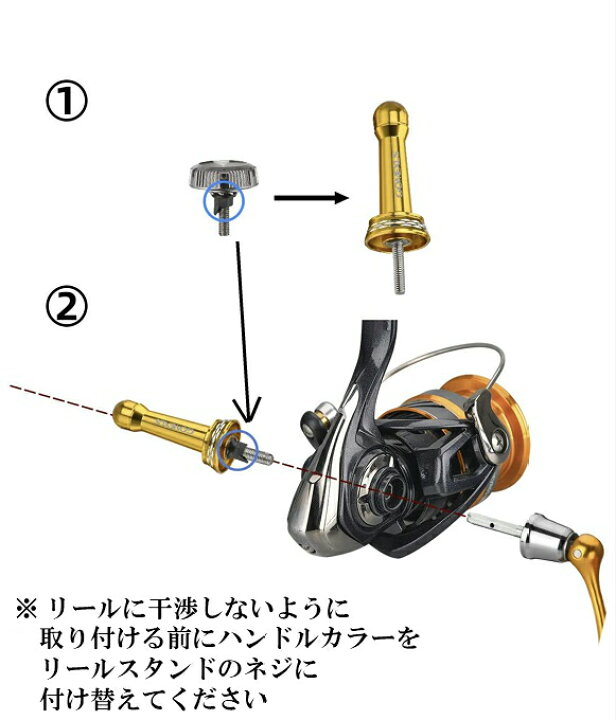 楽天市場 送料無料 リールスタンド ダイワ 供回り式専用リールスタンド ゴールド レブロス 18レガリス クレスト 17エクセラー 等に対応 カスタム Gomexus ルアー用品 ダイワ ライトゲーム アジング メバリング エギング フィッシング