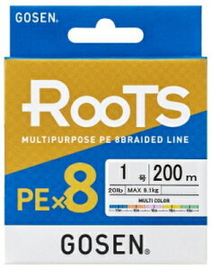�S�[�Z�� ���[�c PE × 8 200m �y 0.6�� �` 3�� �z�}���`�J���[�i5�F�����j gosen roots