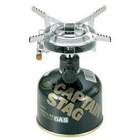 キャプテンスタッグ　【M-7900】オーリック 小型ガスバーナーコンロ〈圧電点火装置付〉(ケース付)