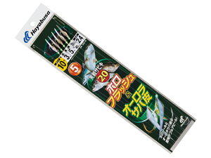 ハヤブサ/HAYABUSA SS116 実戦サビキ20 ホロフラッシュ&オーロラサバ皮 5本鈎 (船釣り用サビキ仕掛け)