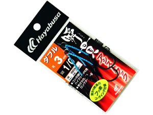 ハヤブサ/HAYABUSA FS457 瞬貫アシストフック ダブル 3cm (2本鈎2セット入 ジギング専用アシストフック)