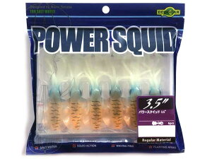 エコギア/ECOGEAR パワースクイッド 3.5インチ (6本入 85mm ソルトゲーム用イカ型ワーム)